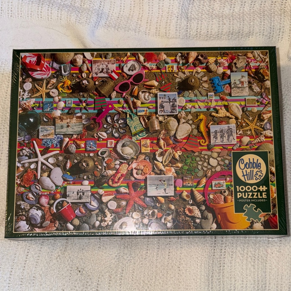 Cobble Hill Beach Scene Coastal Treasures Puzzle - 1000 Pieces NEW Sealed